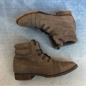 Steve Madden Maecie Suede Lace Up Combat Boots Sz 6
